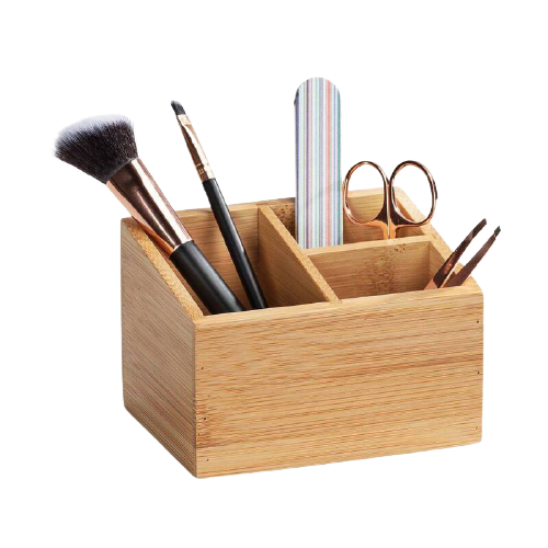 Hộp đựng đồ dùng để bàn bằng gỗ