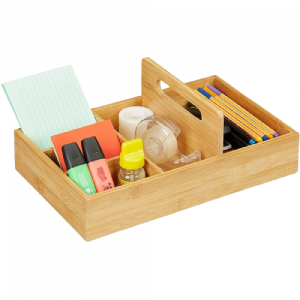 Hộp đựng đồ dùng để bàn bằng gỗ