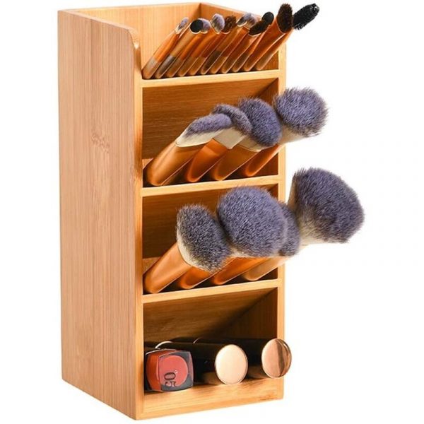 Hộp đựng đồ dùng để bàn bằng gỗ