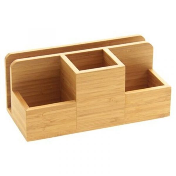 Hộp đựng đồ dùng để bàn bằng gỗ