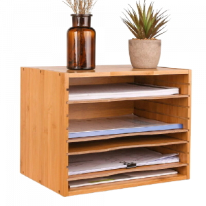 Hộp đựng đồ dùng để bàn bằng gỗ