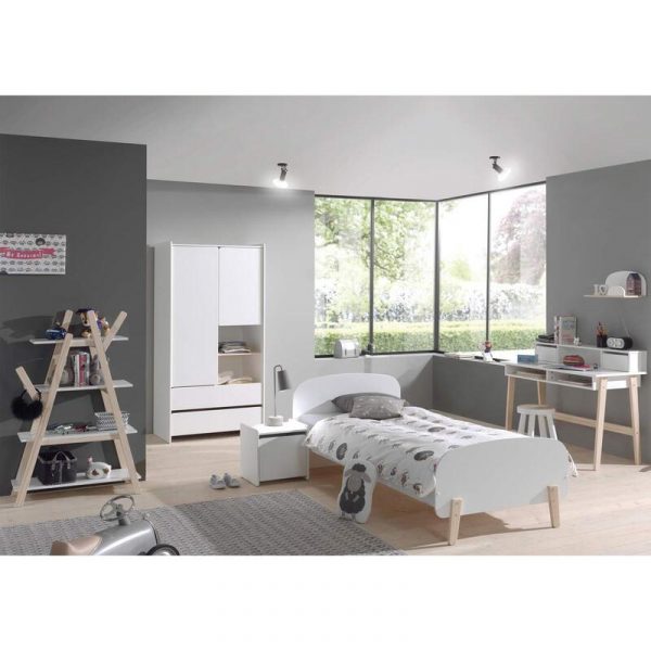 Giường đơn trẻ em giá rẻ phối cảnh.