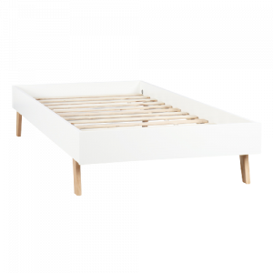 Giường bé gái khung gỗ.