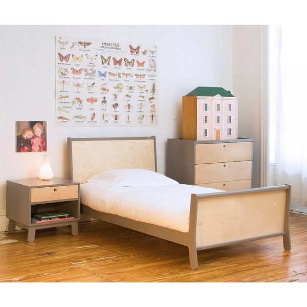 Giường ngủ cho bé trai phối cảnh.