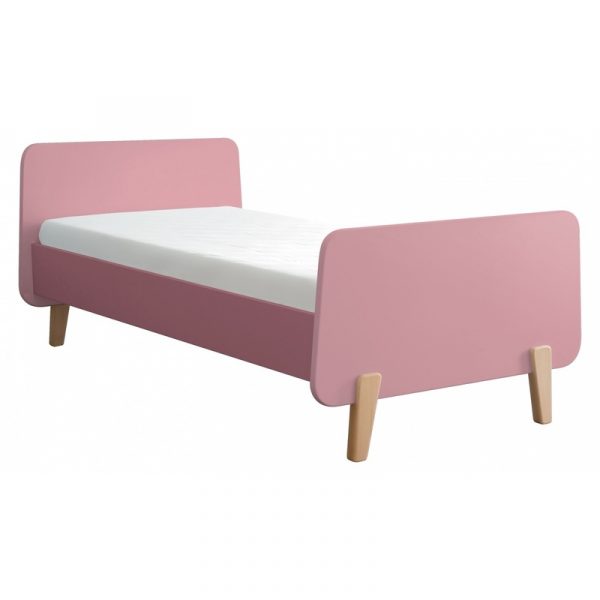 Giường ngủ đơn cho bé màu hồng.